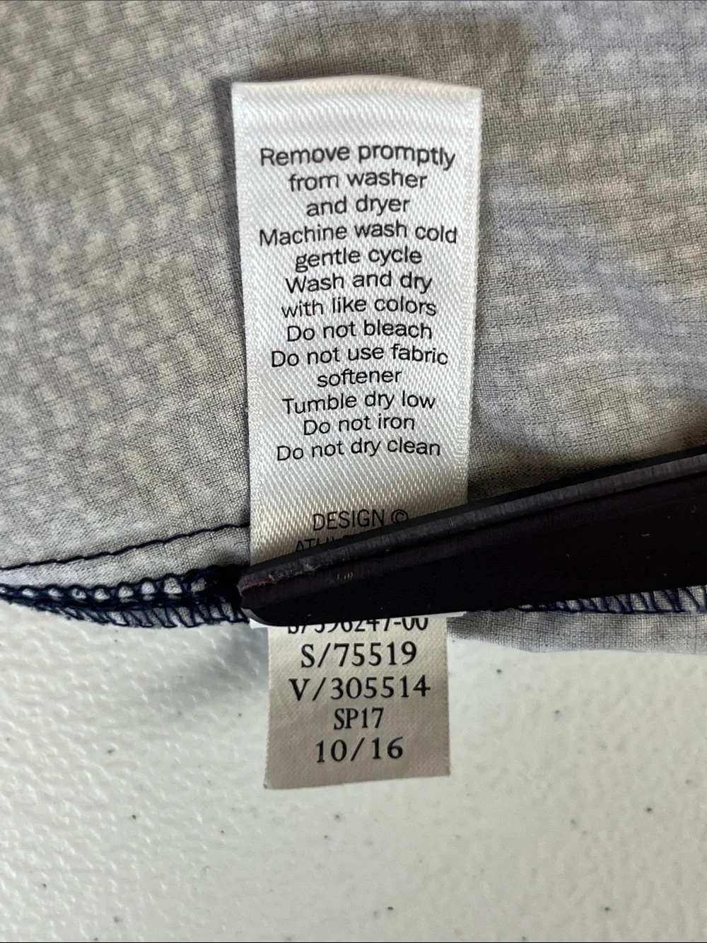 Athleta Midtown Stretch Blue and White Printed Skort